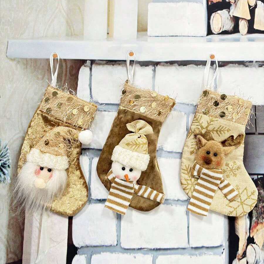 3pcs Christmas Decoration Stoc - Christmas Stocking Hanging review and price