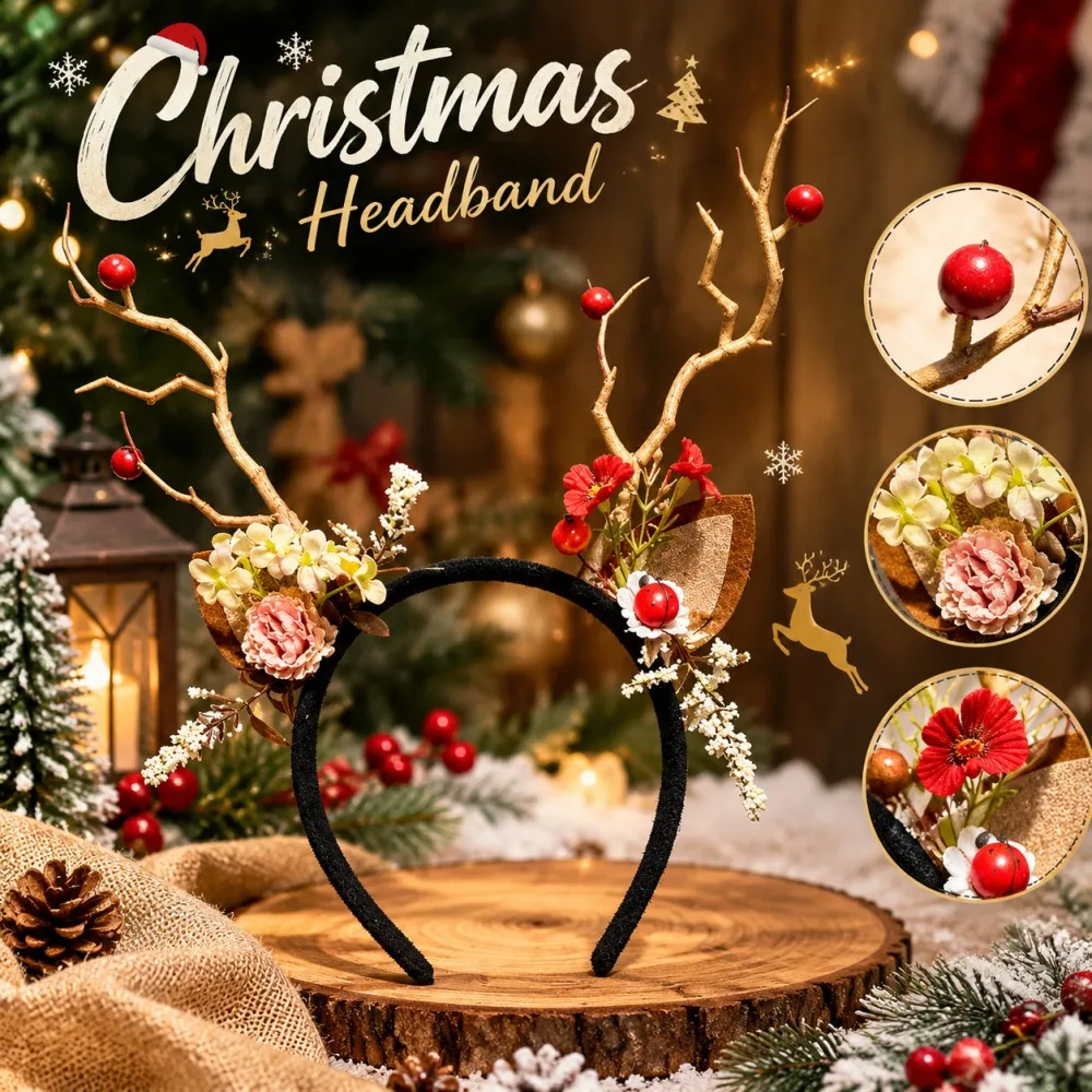 Christmas Reindeer Antler Head - Reindeer Antlers Headband review and price