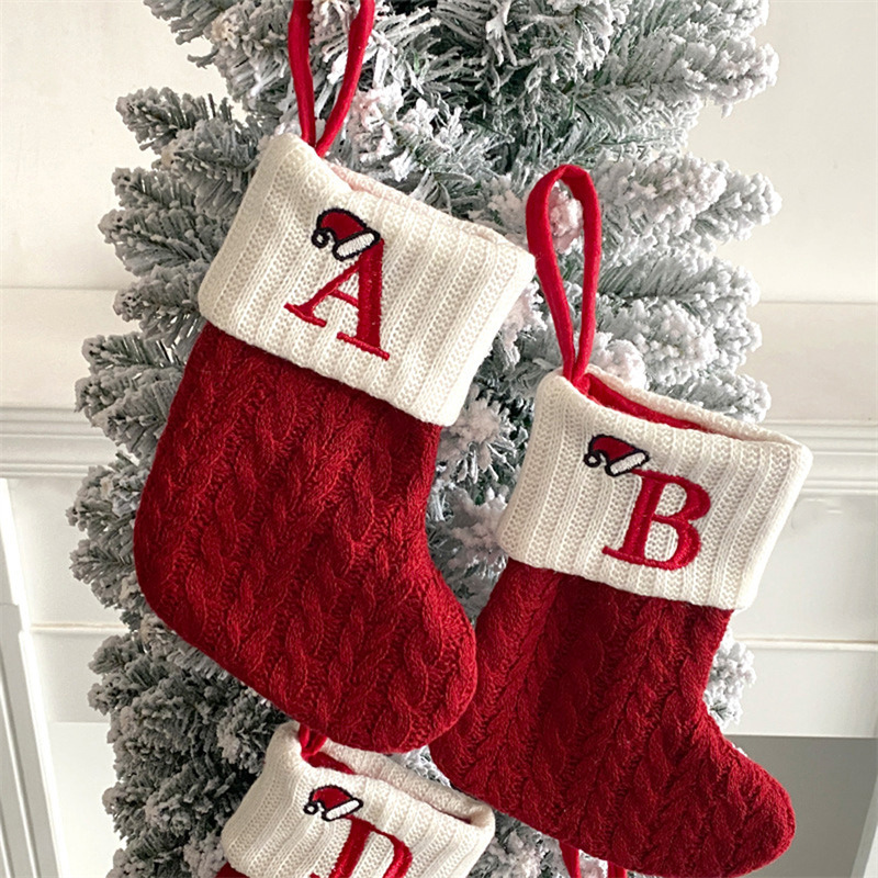Christmas Socks Knitting Snowf - Christmas Stocking Hanging review and price