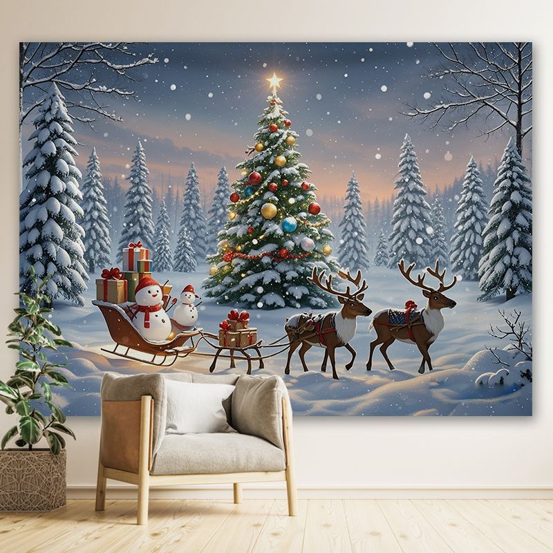 VIKAMA Snow Mountain Christmas - Christmas Tree Artificial review and price