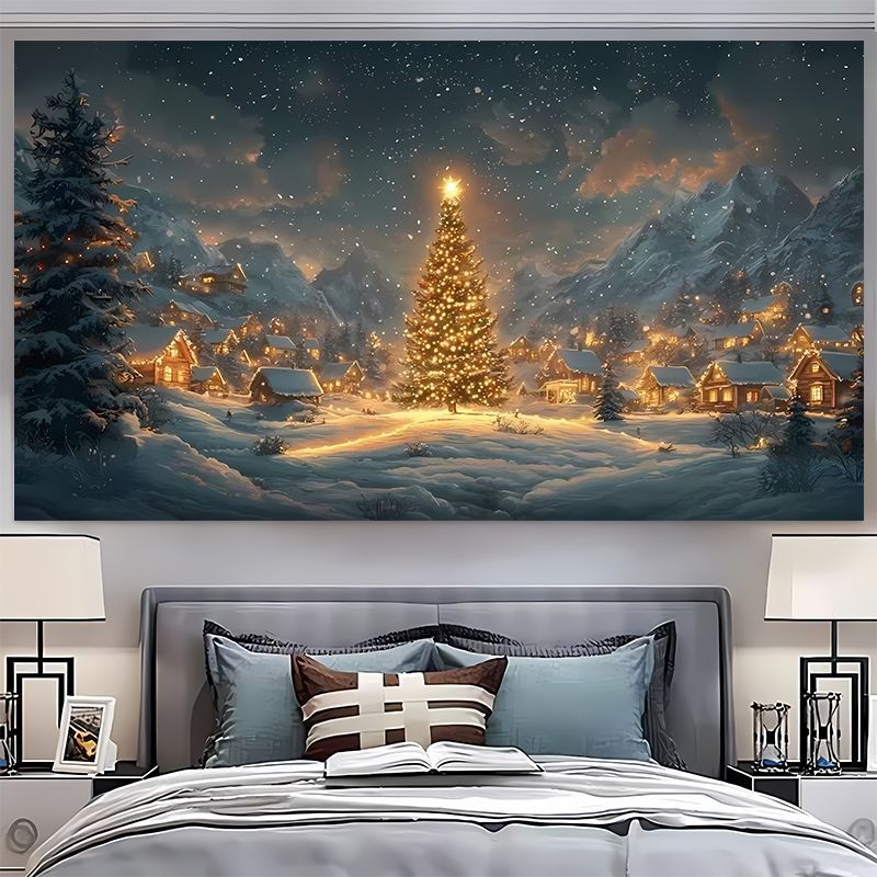 VIKAMA Snow Mountain Christmas - Christmas Tree Artificial review and price
